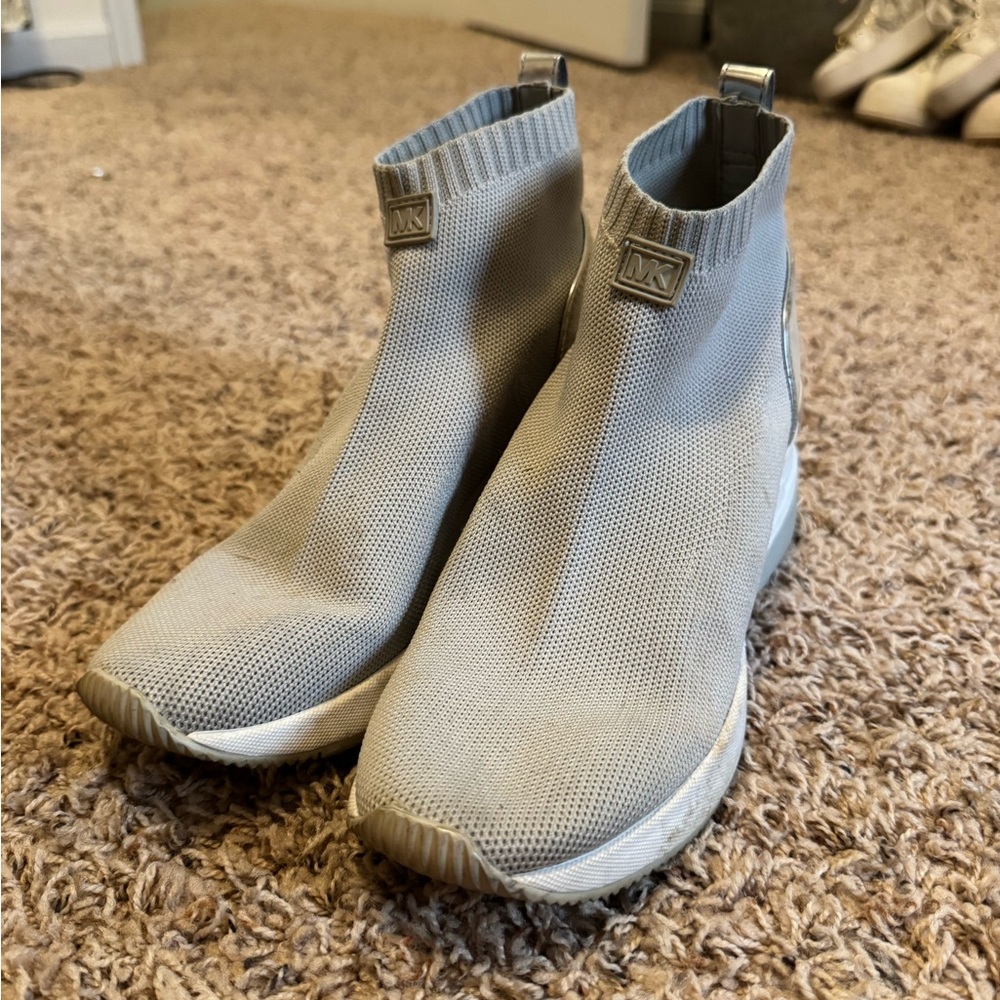 Michael Kors Gray Slip-On Sneakers